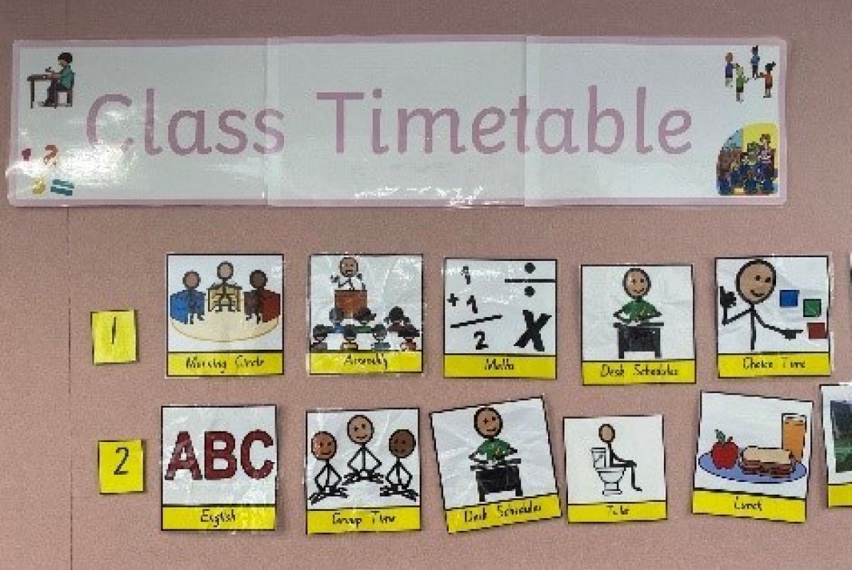 Class timetable example