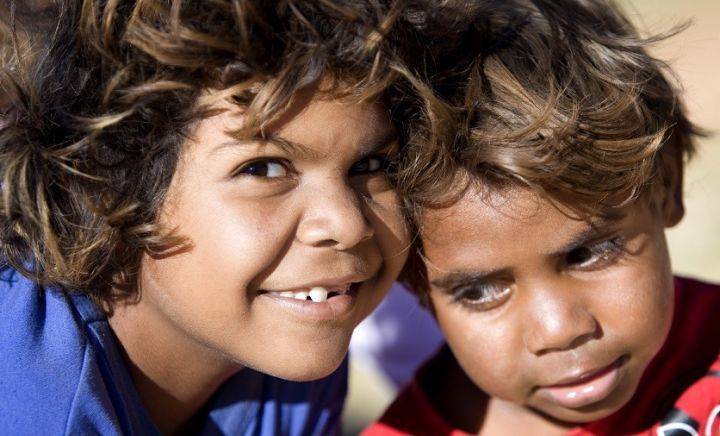 Two young Aboriginal boys